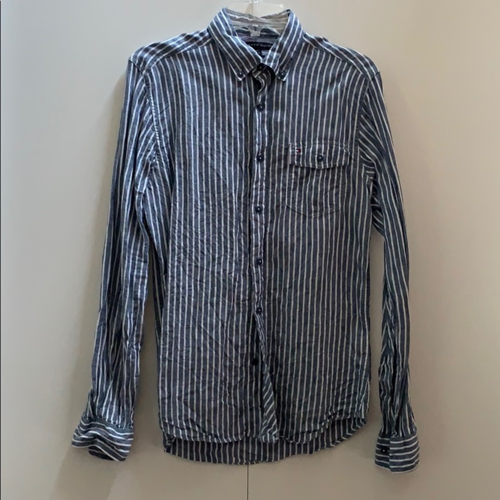 Men’s button down designer shirt.